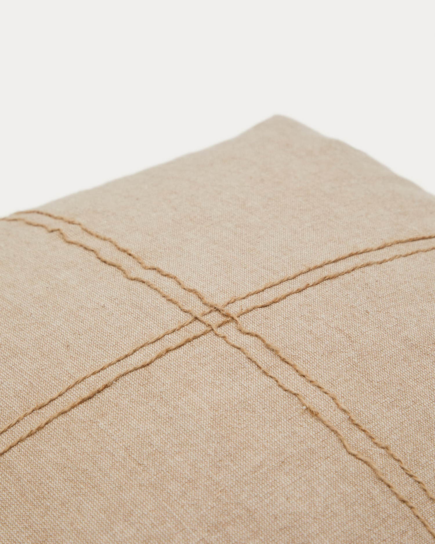 Beige Linen Japandi Cushion Cover