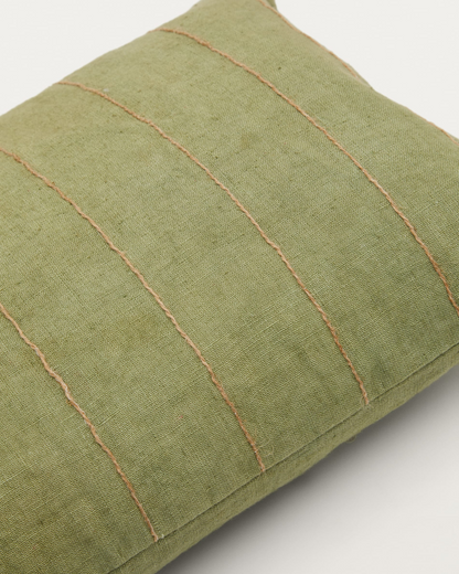 Green Japandi Cushion Cover