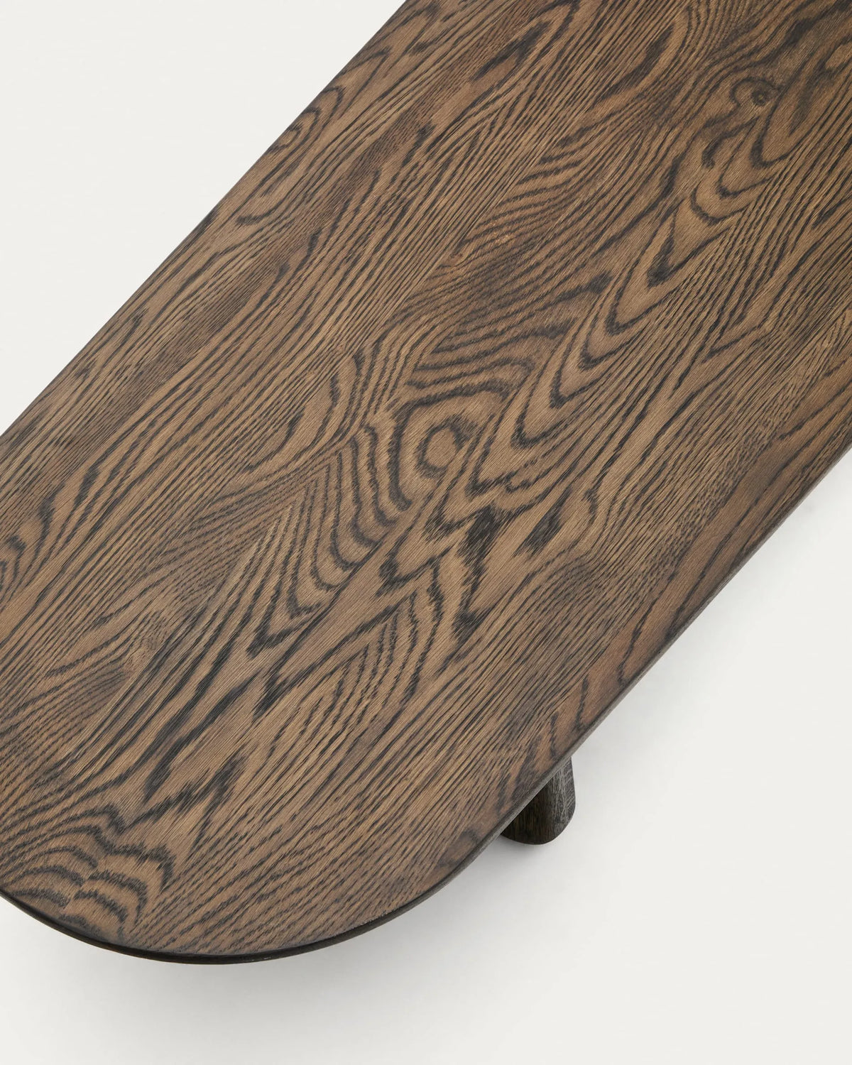 Dark Wood Organic Japandi Coffee Table