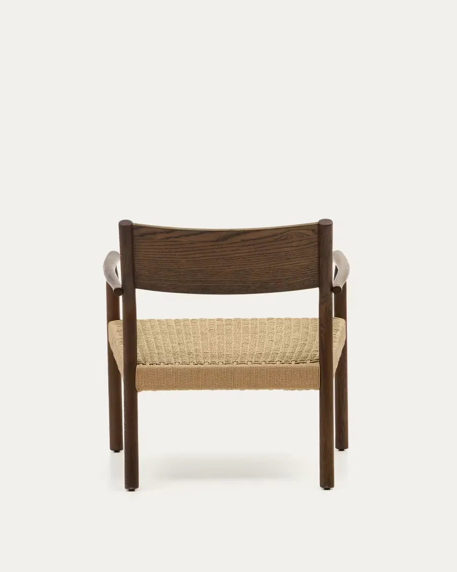 Walnut Oak Japandi Armchair