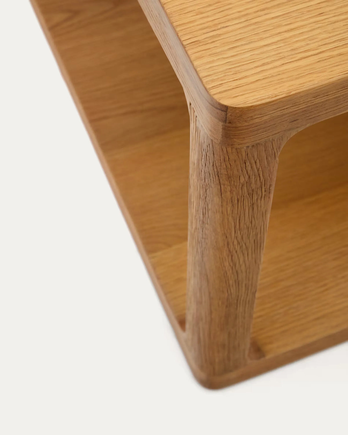 Light Wood Japandi Rectangular Coffee Table